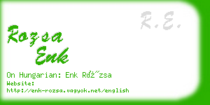 rozsa enk business card